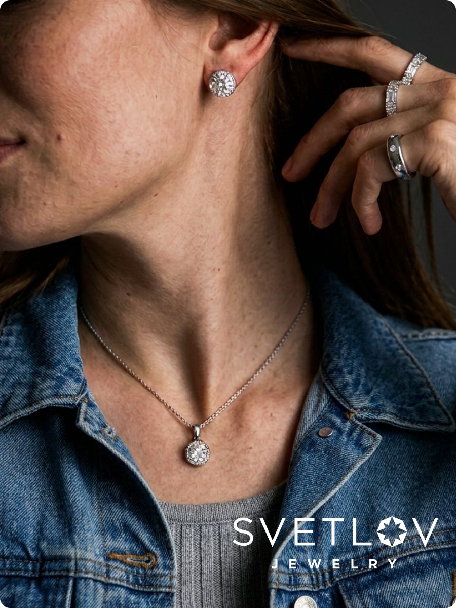 Серьги из серебра 925 с крупным камнем английский замок из Италии 