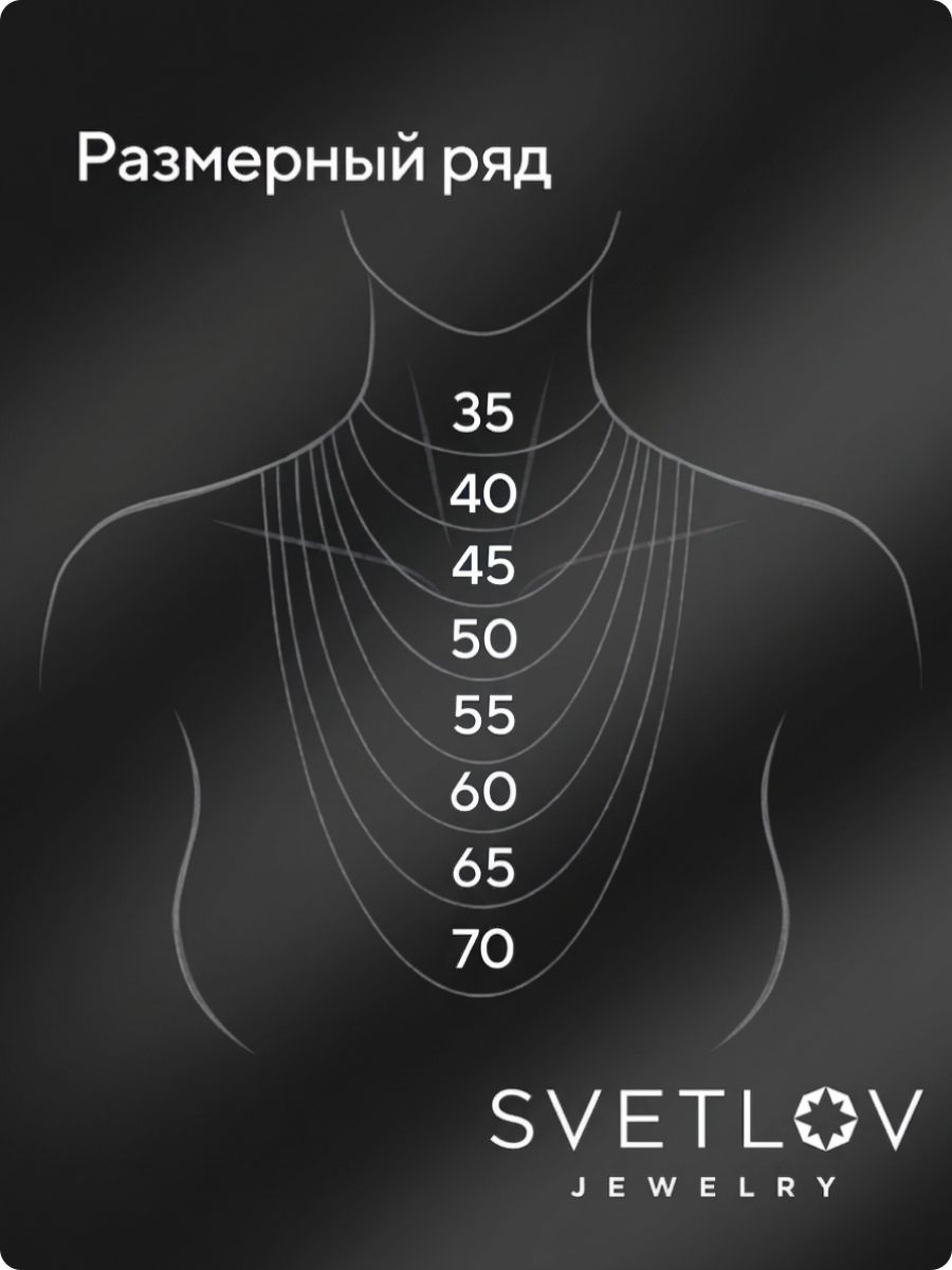 Цепочка на шею серебро 925 плетение Двойной панцирь 1,4 мм из Италии 