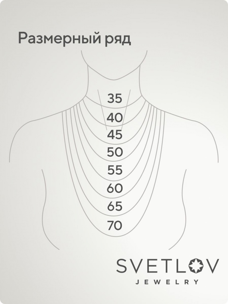 Цепочка серебряная 925 пробы плетение Нонна 1,8 мм из Италии 