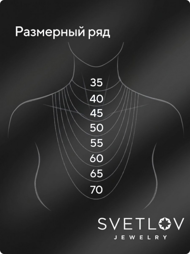 Цепочка на шею серебро 925 плетение Двойной панцирь 1,4 мм из Италии 